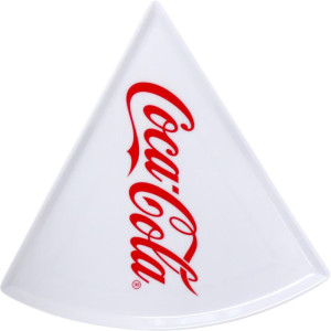 Prato Plastico Coca-cola P/ Pizza Branco 22cm-119071-19813