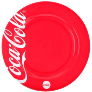 Prato Plastico Coca-cola Redond. Raso Vm 25cm-119074-51986