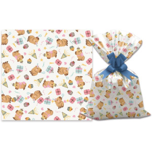 Saco Metalizado 30x45cm Capivaras 30x45cm-122028-88749