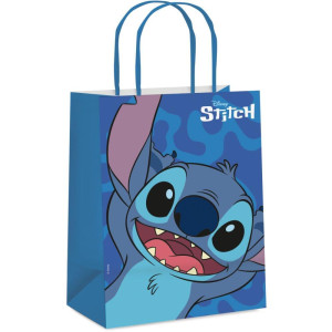 Sacola Para Presente Decorada Stitch M 26x19,5x9,5cm-122043-39335