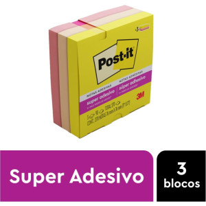 Bloco De Recado Post-it 76mmx76mm Alegria 90fls-117742-19054