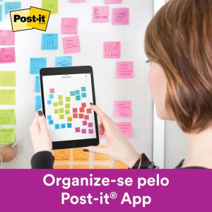 Bloco De Recado Post-it 76mmx76mm Branco Neve 90fls-117743-47962