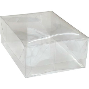Caixa Para Presente Com Tampa Pvc Pq 14,5x19x7,5cm