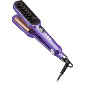 Escova De Cabelo Alisadora 2 Em 1 Liso E Ondas Bivolt 75w