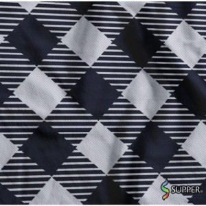 Tnt Estampado 1,40m 40g Xadrezao Branco/preto