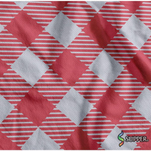 Tnt Estampado 1,40m 40g Xadrezao Branco/vermelho-119138-78067