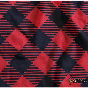 Tnt Estampado 1,40m 40g Xadrezao Vermelho/preto