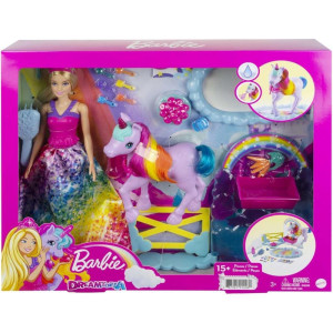 Barbie Fantasy Cj Arco-íris Com Unicórnio-121205-72101