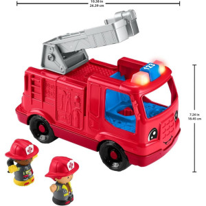 Fisher-price Entretenimento Lp Caminhao Bombeiro Som E Luz-121353-11355