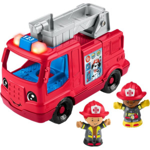Fisher-price Entretenimento Lp Caminhao Bombeiro Som E Luz-121353-41186