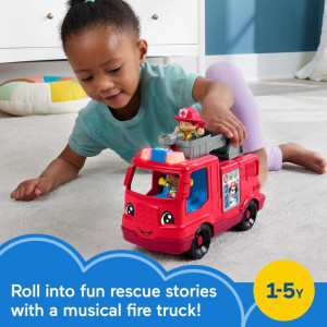 Fisher-price Entretenimento Lp Caminhao Bombeiro Som E Luz-121353-69739