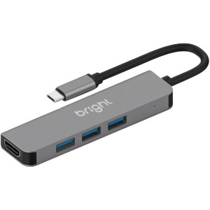 Hub Usb-plug 3.0+hdmi 4k 3 Portas-122142-45483