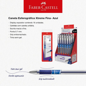 Caneta Esferografica Xtreme 0.7mm Azul-122482-66869