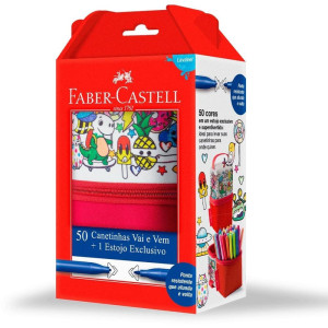 Caneta Hidrografica Vai E Vem 50 Cores-122478-20072