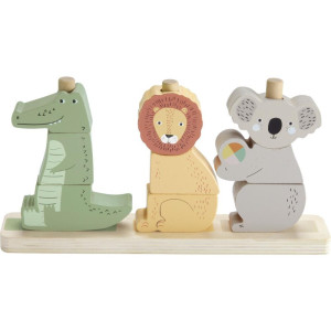 Fisher Price Wood Animais Empilhaveis 10pcs-121312-49609