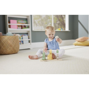 Fisher Price Wood Animais Empilhaveis 10pcs-121312-88201