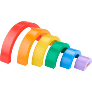 Fisher Price Wood Arco- íris Empilhável 6pcs-121313-58265