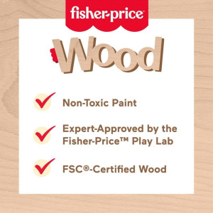 Fisher Price Wood Arco- íris Empilhável 6pcs-121313-88687