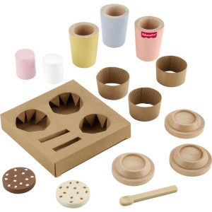 Fisher Price Wood Meu Primeiro Cj.capuccino 15pc-121305-35353