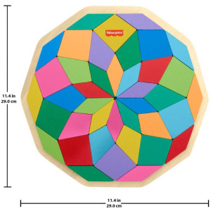 Fisher Price Wood Quebra- Cabeca Mandala 40pcs-121308-82574