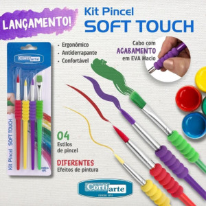 Pincel Artesanal Kit Soft Touch 4pcs.-119604-50986