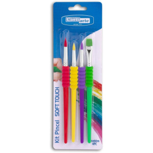 Pincel Artesanal Kit Soft Touch 4pcs.
