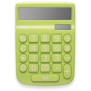 Calculadora De Mesa 12 Dig. Visor Mv4136 Verde-122168-62323