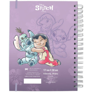 Caderno 10x1 Capa Dura Stitch Smart Univ.80fls-122194-64569