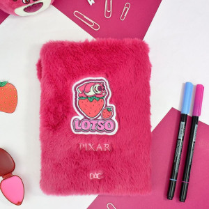 Caderno A5 Lotso C/pelucia 80fls 21x15cm-122183-57068