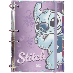 Caderno Argolado Stitch Colegial S/capa 144fls.
