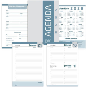 Agenda Permanente Preta 168f. 134x190mm-122240-29639