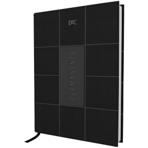 Agenda Permanente Preta 168f. 134x190mm