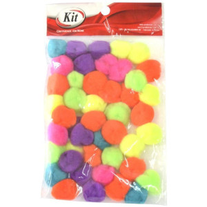 Aviamento Pompom Multicolor#3 20mm C/45un.-119195-84120