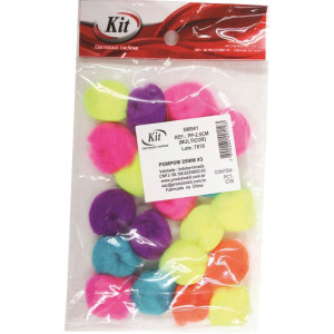 Aviamento Pompom Multicolor#3 25mm C/20un.-119196-32736