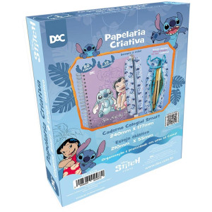 Caderno 01x1 Cp.dura Colegial Stitch Smart 80f. +1 Estojo-122195-95463