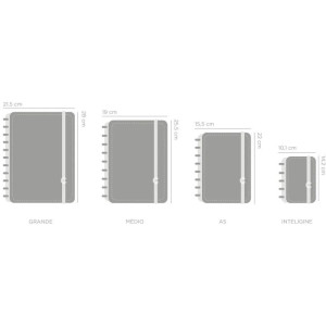 Caderno Inteligente Medio Intense Blue 80fls-122503-55050