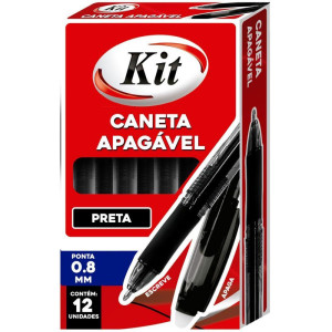 Caneta Esferografica Apagavel Multiuso Preto-119186-36897