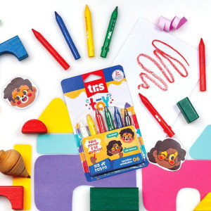 Giz De Cera Curto Apagav.14cores 95g+1 Borra.-122494-23204