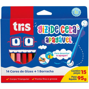 Giz De Cera Jumbo Tris Toy 6 Cores