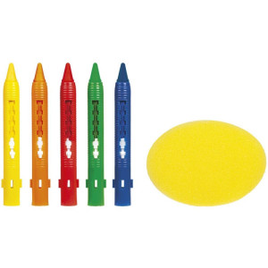 Giz De Cera Jumbo Tris Toy P/banho C/esp. 5cores-122487-52131