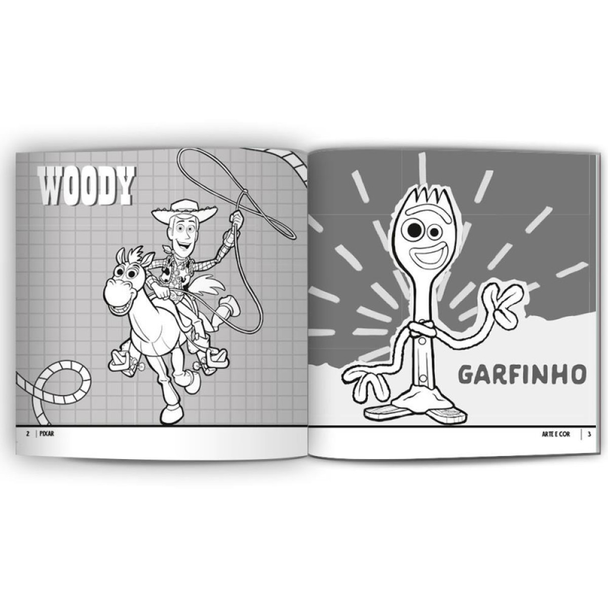 Livro Infantil Colorir Arte E Cor Disney Pixar 27x27-122511-74706