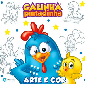 Livro Infantil Colorir Arte E Cor Galinha Pintadinha