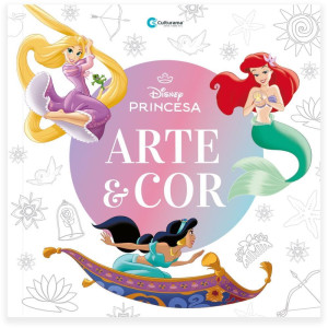 Livro Infantil Colorir Arte E Cor Princesas 27x27 36p