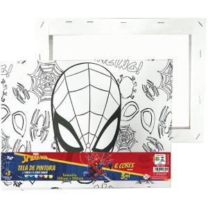 Tinta Guache Homem Aranha Tinta+tela P/pint