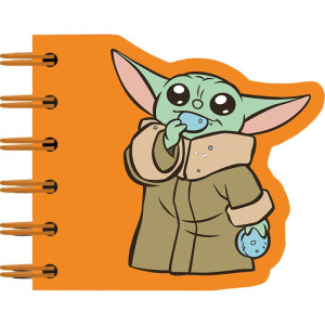 Caderneta Espiral Capa Dura Grogu Star Wars 60f Recortado-122527-28583