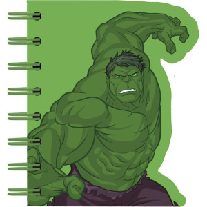 Caderneta Espiral Capa Dura Marvel Heroes 60f Recortado-122526-81622