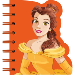 Caderneta Espiral Capa Dura Princesas 60f Recortado-122525-50416