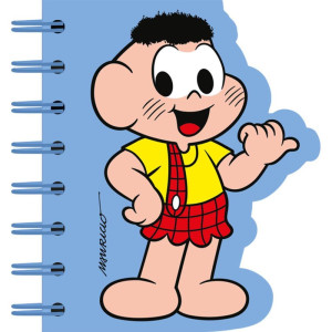 Caderneta Espiral Capa Dura Turma Da Monica 60f Recortado-122528-25851