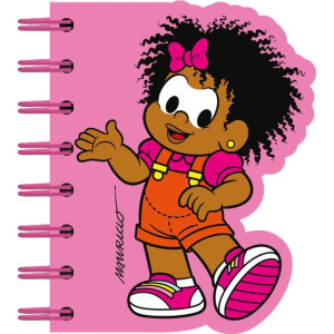 Caderneta Espiral Capa Dura Turma Da Monica 60f Recortado-122528-33843