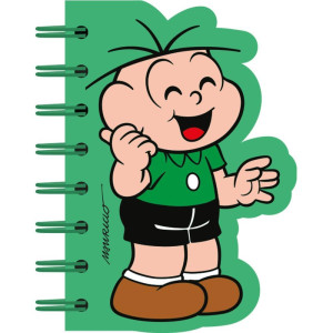 Caderneta Espiral Capa Dura Turma Da Monica 60f Recortado-122528-94195